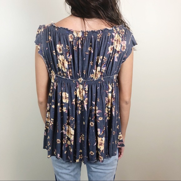 We the Free Floral Off the Shoulder Knit Top - Picture 4 of 8